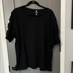 Ruby RD. Black women’s casual top.